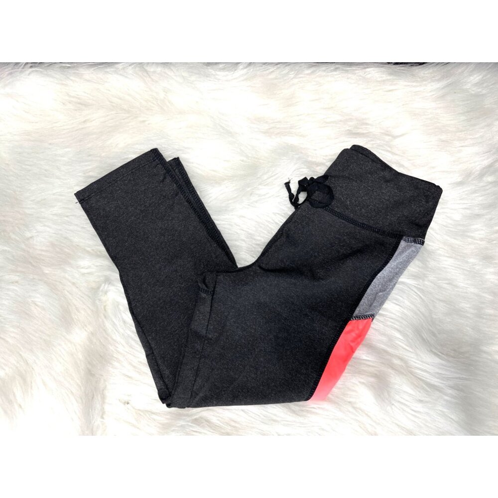 Always Womens Leggings Small Colorblock Elastic Waist Stretch Workout Yoga Gym